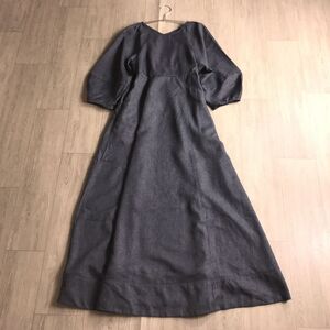 100円スタート☆ nayural couture 新品　ロングワンピース　ワンピース　ノーカラー