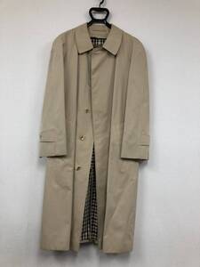 Aquascutum 【英王室御用達】アクアスキュータム★ライナー付き ステンカラーコート ロングコート ベージュ ハウスチェック