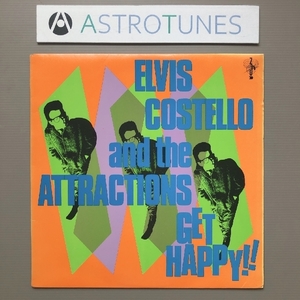 エルヴィス・コステロ&ジ・アトラクションズ Elvis Costello & The Attractions 1980年 LPレコード Get Happy!! 名盤 米国盤