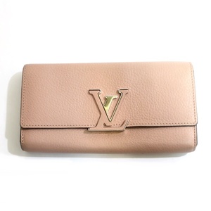 LOUIS VUITTON ルイヴィトン M61250 ポルトフォイユ・カプシーヌ 長財布 トリヨンレザー【送料無料】中古品 used AB