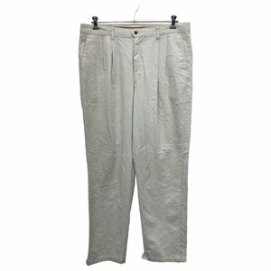 DOCKERS チノパンツ W40 ドッカーズ クラシックフィット タック入り コットン ビッグサイズ ホワイト 古着卸 アメリカ仕入 2311-904