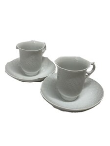 Meissen◆カップ&ソーサー/4点セット/WHT//