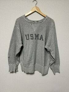 SPECIAL！USA製 80s USMA チャンピオン リバースウィーブ M 襤褸Champion reverseweave アメリカ軍 ミリタリー 検索用 40s 50s 60s 大戦 XX