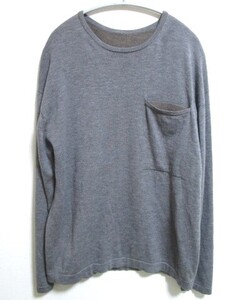 crepuscule　クレプスキュール　Pocket L/S Knit　クルーネックニット☆