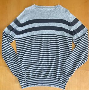 Uniformexperiment size2 cotton ハイゲージ ボーダー ニット ユニフォームエクスペリメント SOPH 試着保管品