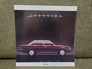 TOYOTA CRESSIDA/トヨタ クレシーダ カタログ 1988yMODEL (GX71系海外向け/マークⅡ～クレスタ) 全7ページ 入手困難 レア物
