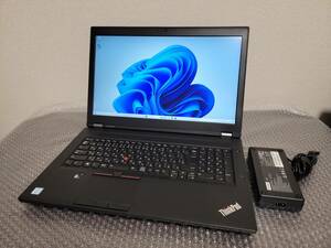 Lenovo ThinkPad P70 Core i7 6700HQ DDR4 16GB Quadro M600M NVMe 256GB 1TB DVD Windows11 動作OK