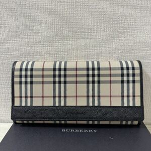 【大幅値下げ】【新品】BURBERRY バーバリー　長財布　ブラック　黒　ノバチェック