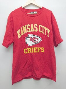 ◇ NFL カジュアル スポーツ 半袖 Tシャツ サイズL レッド メンズ P