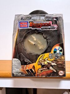 MEGA　BLOKS　DRAGONS　METAL　AGES　9840　メタルエッグ　ラティラス　ゴールドアーマードラゴン　バンダイ　現状品