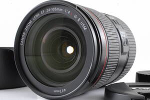 【超美品 保障付 動作確認済】Canon EF 24-105mm f/4 L IS II USM キヤノン オートフォーカス ズームレンズ AF Lens #Q8188