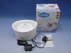 給水器　GEX　ピュアクリスタル　1.5L　猫用　フィルター欠品　