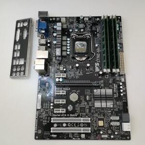 ECS マザーボード Z77H2-A3 LGA1155 DDR3 2666 4x4 16GB メモリ付き