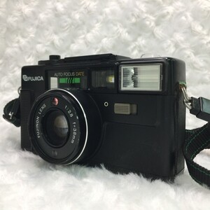 FUJICA AUTO -7 DATE フジカ FUJINONLENS f:2.8 f=38mm レンジフィルター ストラップ付き ジャンク品 ／ 05-01091