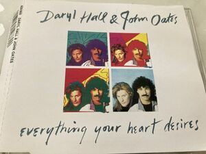 レア【CDシングル・CDS】88年 全英81位、全米3位「Everything Your Heart Desires」Daryl Hall & John Oates （ホール＆オーツ）