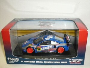 ☆1/43 EBBRO JGTC 2004 ESPELIR Kosei CELICA No.17 青