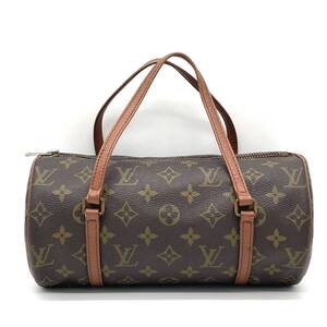 1円 LOUIS VUITTON ルイヴィトン モノグラム パピヨン26 筒型 ハンドバッグ ミニボストン M51386