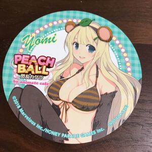 閃乱カグラ PEACH BALL animate cafe スイーツパラダイス 特典 コースター 詠 アニメイトカフェ スイパラ ★ 秋葉原 アニカフェ