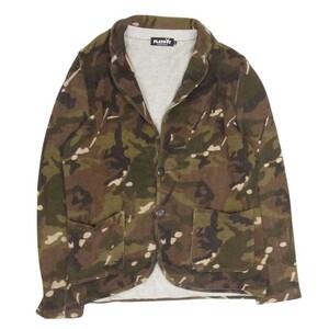 HYSTERIC GLAMOUR ヒステリックグラマー 1241NJ01 PLAYBOY プレイボーイ CAMO JACKET カモフラ テーラード ニット ジャケット 【中古】