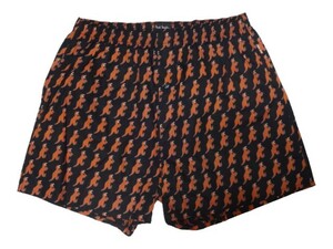 新品未使用 正規品 Paul Smith ポールスミス UNDERWEAR トランクス 恐竜 ダイナソー Dino L メンズ 綿100％ 前開き ブラック 30-2561　