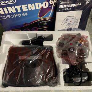 動作未確認・中古品 ニンテンドー64 本体 グレー 箱・説明書付き