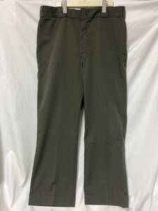 70s DICKIES ディッキーズ 874 アルミジップ チビタグ チノパン ワークパンツ W35.4 L28.1 (O-5-5) 