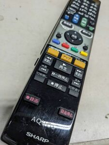 【FKB-36-20】 SHARP AQUOS テレビレコーダー リモコン GA927WJSA　動確済