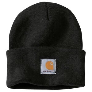 Carhartt (カーハート) US (A18) ニットキャップ ビーニー 帽子 無地 18色 Acrylic Watch Hat KNIT CAP Black