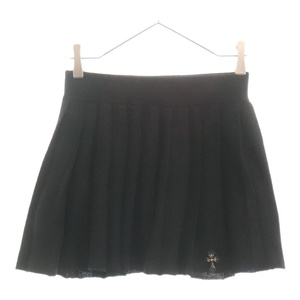 CHROME HEARTS クロムハーツ cashmere skirt タイニーCHクロス付き カシミアスカート