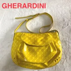 【レア】GHERARDINI イエロー ショルダーバッグ ゲラルディーニ