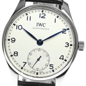 IWC SCHAFFHAUSEN IW358304 ポルトギーゼ・オートマティック40 スモールセコンド 自動巻き メンズ 良品 箱・保証書付き_798341