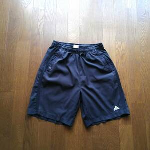 アディダス adidas ショートパンツ ナイロンパンツ ジョギングパンツ Lサイズ レディース ブラック 24-0924fu01【4点同梱で送料無料】