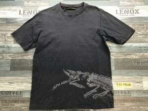 JOSEPH ABBOUD ジョセフアブード メンズ ロゴ カメレオン プリント 半袖Tシャツ M 紺