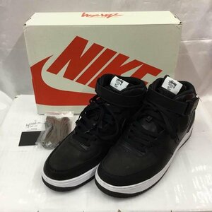 NIKE 29.0cm ナイキ スニーカー スニーカー DJ7840-001 AIR FORCE 1 07 MID SP STUSSY 29cm 箱有 Sneakers 10106044