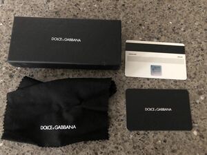 送料無料！ドルチェ&ガッバーナ　DOLCE&GABBANA　空箱　箱　ケース　カード2枚　保存布　キーリング　キーホルダー　小物