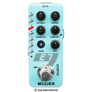 最落無し! Mooer　E7　/ a47118　ポリフォニック(和音)に対応した超小型ギターシンセ！ベースでも使用可能！　1円