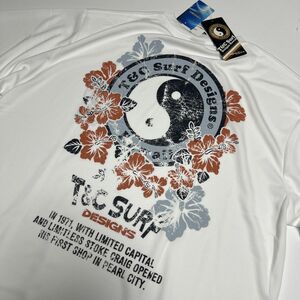 ●送料390円可能商品 タウン＆カントリー T＆C SURF DESIGNS 新品 メンズ 吸汗速乾 DRY 半袖 Tシャツ 白[DM7329-01-3L]一 三 零★QWER★