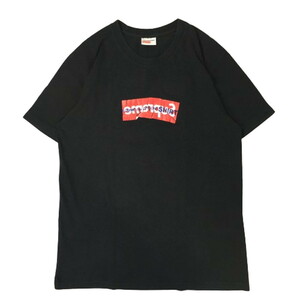 Supreme シュプリーム コムデ ギャルソン Tシャツ COMME des GARCONS SHIRT Box Logo Tee 17SS ボックスロゴ 黒 BLACK 半袖 L