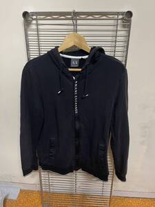 ARMANI EXCHANGE ジップアップ ロゴスウェットパーカー