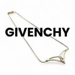 【一点もの】 GIVENCHY ジバンシー ゴールド ジルコニア ネックレス