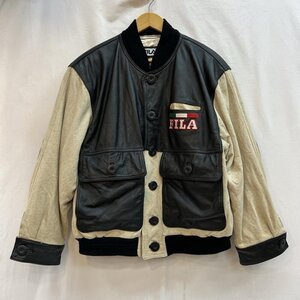 フィラ 90s レザースタジャン ジャケット、上着 ジャケット、上着 M