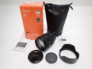 美品 SONY FE 24-105mm F4 G OSS SEL24105G ソニー Eマウント 標準ズームレンズ 元箱/説明書付 ★ 705A6-2