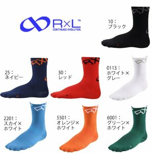 R×L アールエル BIKE RACING GRIP SOCKS バイク レーシング グリップ ソックス ラウンド TBK-300R ホワイト/グレー Sサイズ 4547057032142