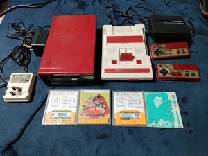 ニンテンドー ファミリーコンピュータ ディスクシステム ファミコン 任天堂 キン肉マン 将棋 エキサイティングバスケット 本体 四角ボタン