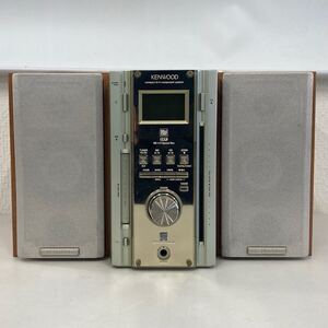 KENWOOD COMPACT DISC STEREO SYSTEM RD-ES3MD 2004年製 スピーカー LS-ES-3-N 音響機器 ミニコンポ CD MD ラジオ 録音 MD4倍速録音 