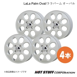 LaLa Palm Oval フレアワゴン MM32S/MM42S ホイール 4本【14×4.5J 4-100 INSET45 パールホワイト】HOT STUFF