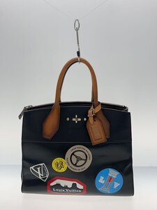 LOUIS VUITTON◆シティ・スティーマーMM_BLK/牛革/BLK