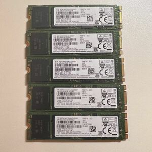 Samsung PM871b MZNLN512HAJQ-00007 M.2 SATA SSD 512GB gb高速モデル 5枚セット