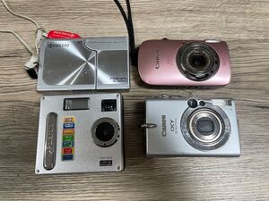 1円出品! コンパクトデジタルカメラ4台まとめ Canon