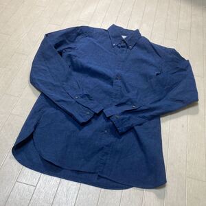 4055☆ UNITED ARROWS GREEN LABEL RELAXING トップス 長袖シャツ カジュアルシャツ メンズ M ブルー